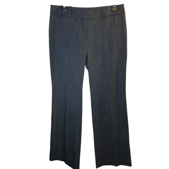 Loft Original Dress Trouser 8P Gray Preppy Straight Loose Mid-Rise Office Career - Picture 1 of 5